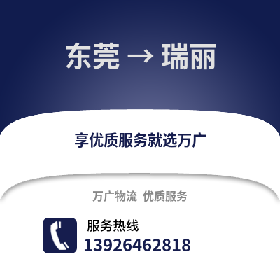 東莞到瑞麗物流專線_東莞到瑞麗貨運專線公司