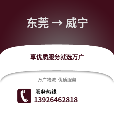 東莞到威寧物流專線_東莞到威寧貨運(yùn)專線公司