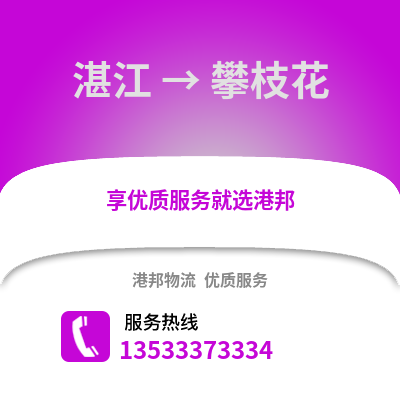 湛江到攀枝花物流專線_湛江到攀枝花貨運專線公司